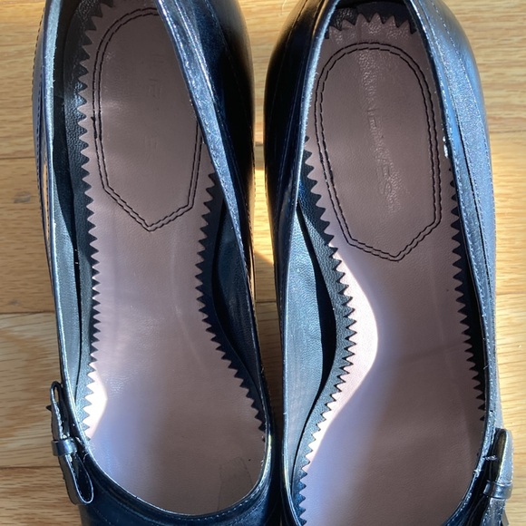 Nine West square toe leather heels size 8 - Picture 4 of 7